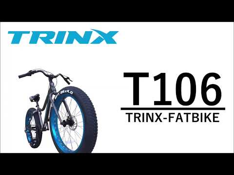 TRINX T106 Fat Tire Hardtail Mountain Bike, 26-in